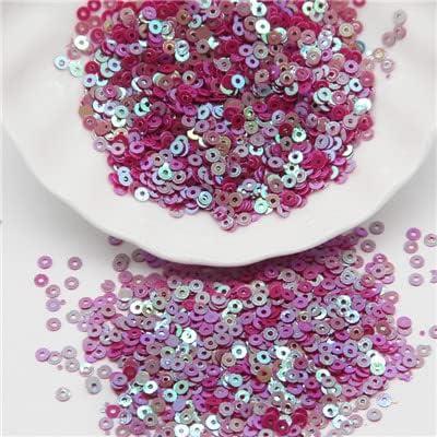 3 Tola Rainbow Circular Plastic Sequins Sitara for Embroidery 3mm & 4mm