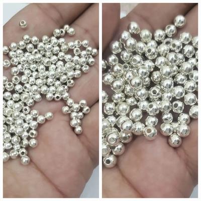 Buy 1 Get 1 Free 100 Pcs Round Beads 4mm 0ff- white Craft Sets DIY Findins