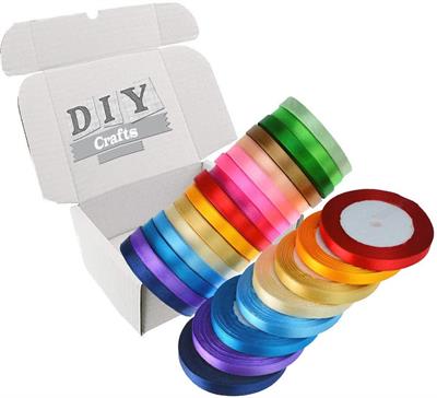 Pack Of 24 - 0.5 inch ribbons - Multi Color