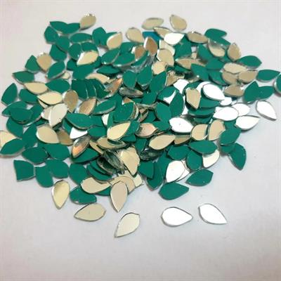 400 Pcs Leaf Shape DIY Small Craft Mirrors, Small & Big Leaf Shape Mirror 12/8 mm size 