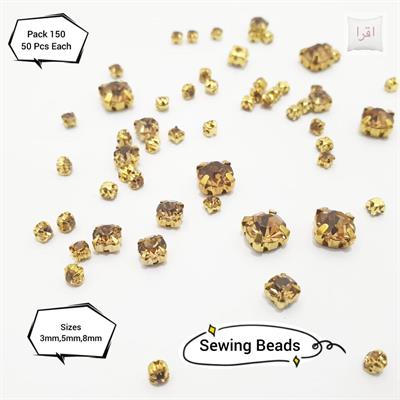 150 Pcs High Quality Crystal Acrylic Sew On Rhinestones 