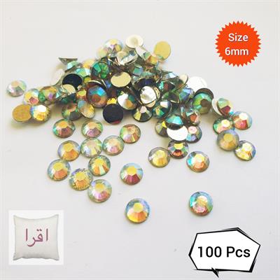 100 Pcs Each, Resin Beads DIY Sewing Multicolor 6mm