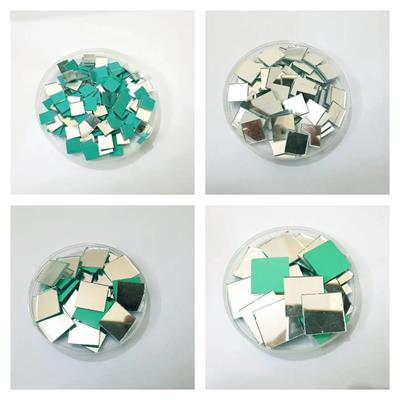 100 Pcs (25 Pcs Each) Square Shapes DIY Big Craft Mirrors