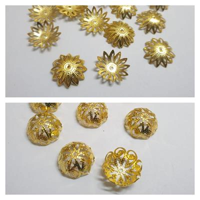 12 Pcs Metal Beads Cap, Jewellery Making Craft Sets 18mm, 20mm