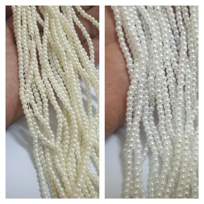 Buy 1 Get 1 Free 100 Pcs Round Beads 3mm White & Offwhite Craft Sets