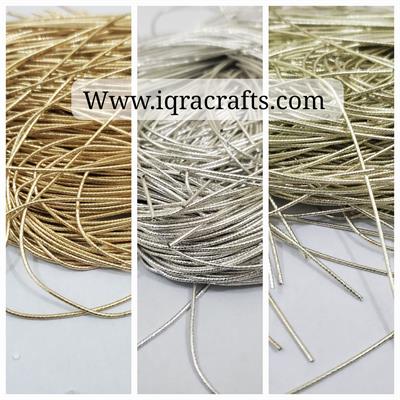  1 tola Embroiderymaterial 1mm Dabka Zardozi Thread, For Clothing & Jewellery Making Craft Sets