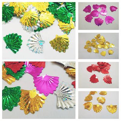 10 gm Fan Shape Sitaray in Multicolor , Beautiful Design, Flat Loose Sequins and Spangles Craft Supplies