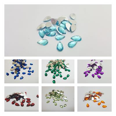 100 Pcs Shiny Kundan Beads DIY Sewing Craft Sets 10 mm