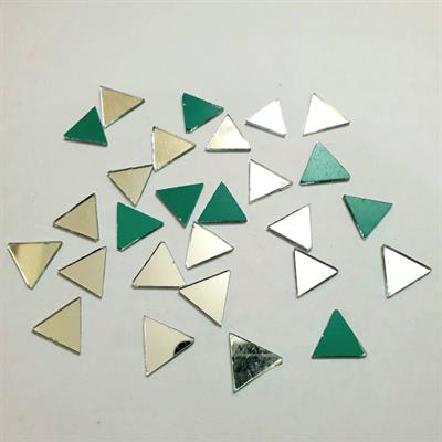 60 Pcs DIY Small Craft Mirrors, 1.4cm Triangle, Shape for Crafts Projects, Decoration