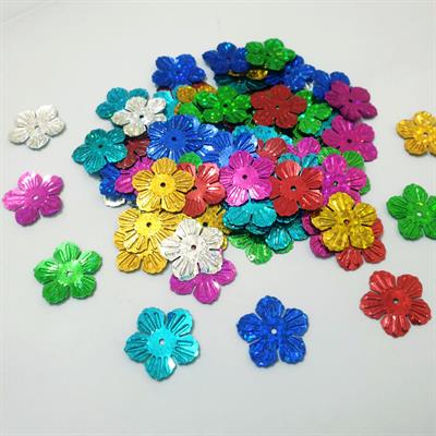 10gm Flower Sitaray in Gold, Beautiful Design Sequins Craft Making DIY