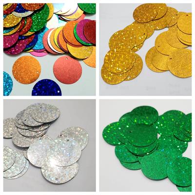 10 gm Round Sitaray in Multicolor Mixed Colors, Flat Loose Sequins, Craft Supplies 2.3 cm