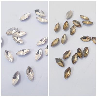 24 Pcs ,Crystal Faceted Gold eye Beads, Crafts DIY 10mm