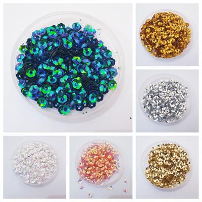 1 Tola Sitaray in Various Colors, Beautiful Design, Sequins Craft Supplies 7mm