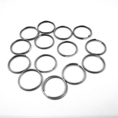 30 Pcs Open counter Jump rings of steel, 16mm in Silver Color Crafts DIY