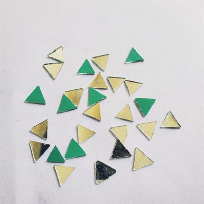 100 Pcs DIY Small Craft Mirrors Triangle, Shape for Crafts Projects, Decoration 10mm