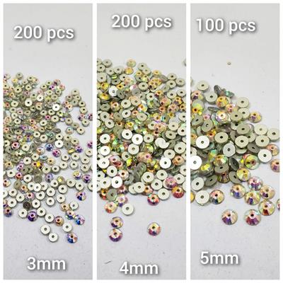 1 Pack  Crystal Acrylic Sew On RhinestonesTiny Flatback Sewing Beads DIY Crafts supplies