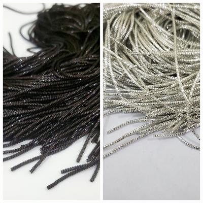 1 tola Embroidery material 1mm Black Kora Naqshi & Silver Naqshi For Clothing Craft Sets 