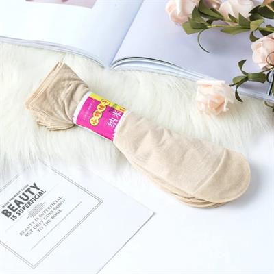  10 Pairs  Skin Light, Summer Elastic Thin Silk Female Ladies Ankle Short Socks