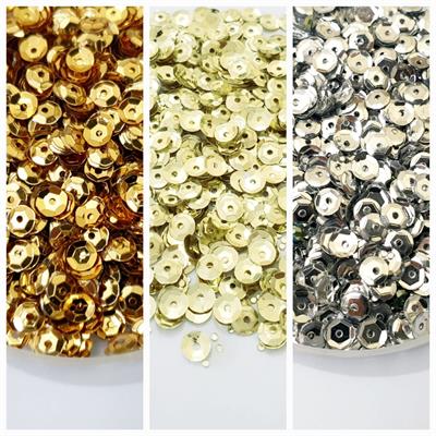 1 Tola, Cup Sitaray in Various Colors Beautiful Loose Sequins DIY Crafts 4mm