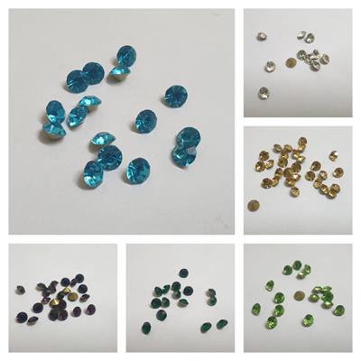 30 Pcs Point Back Shiny crystal Stone Beads DIY Sewing Jewelry Decoration