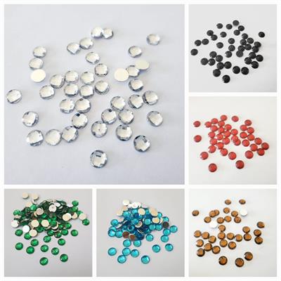 100 Pcs Each, Resin Beads DIY Sewing In Various Colors 8mm DIY Craft Sets