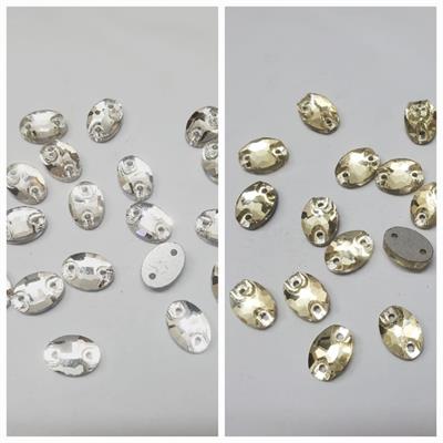 20 Pcs , Oval Crystal Beads, Crafts DIY in 