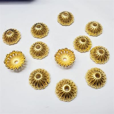 30 Pcs Golden Tassel making Caps Crafts DIY Arts Making 