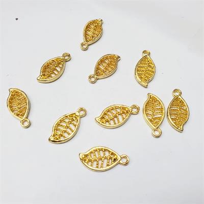 10 Pcs Alloy Leaves Charms Fit Making DIY Crafts Necklace Accessories Craft Sets 