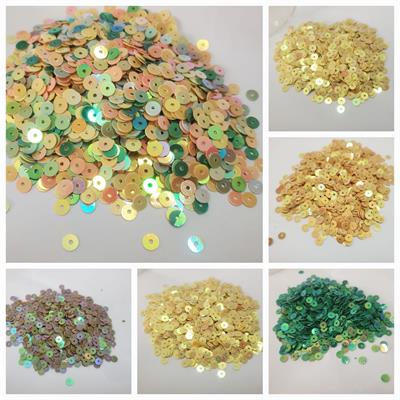 2 Tola Round Sitaray in Multicolor , Beautiful Design, Flat Loose Sequins 4mm DIY Crafts