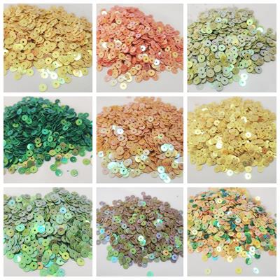 Pack Of 9 Tola (1 tola each) Round Sitaray in Various Colors, Beautiful Design, Sequins Crafts 4mm