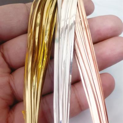 10 gm Mukaish/Metal Strips,for Sewing, Machine, Hand Stitching, Tailoring, Embroidery, 