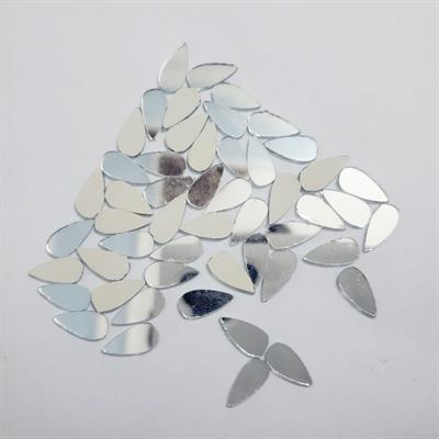 Pack 100 Pcs Glass Drop Shape Mirror Beads For Art And Craft And Also Used In Embroidery (12mmx6mm)