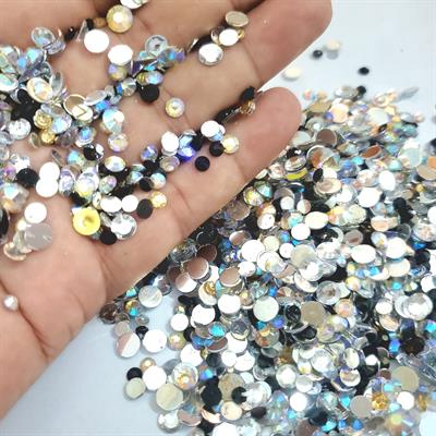 1000 Plus Pcs Mixed Resin For Clothes Decoration Crafts In vaarious Colors