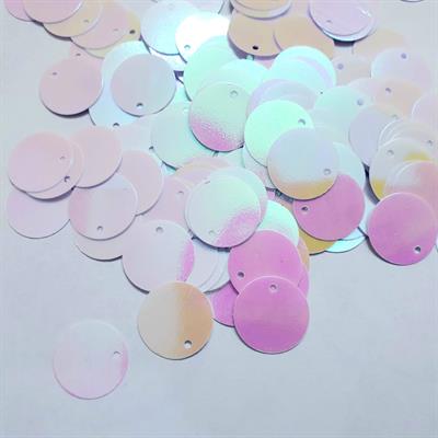 100 Pcs Craft Loose Sequins, Flat Round Sequin for DIY Crafts,15mm