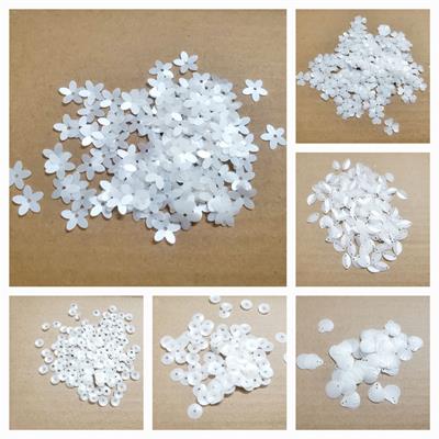 1 Tola White Sequins for Craft ,DIA Clothing in Various Designs