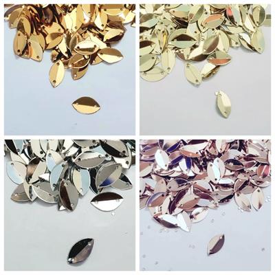 10 gm Folded Oval Boat Shape, Small Size In Gold, Silver, Pale Gold & Rose Gold 