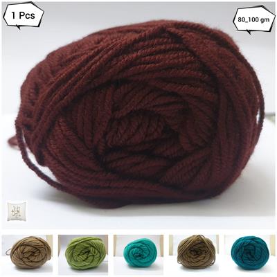 1 Pc, High Quality, Wool Ball. Sweater, Hand Knitting, Soft Crochet Hook Yarn 80-100 gm