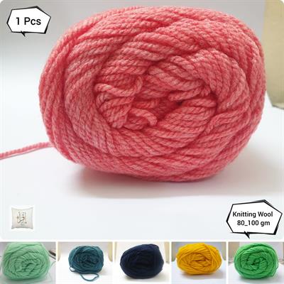 1 Pc, High Quality, Wool Ball. Sweater, Hand Knitting, Soft Crochet Hook Yarn 80-100 gm