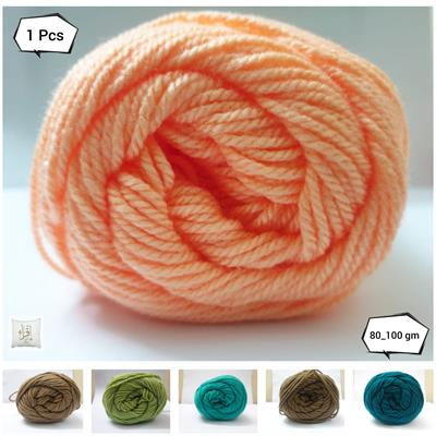 1 Pc, High Quality, Wool Ball. Sweater, Hand Knitting, Soft Crochet Hook Yarn 80-100 gm