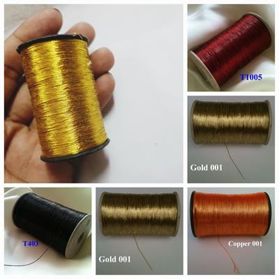 2 Pcs Embroidery material Metallic Zari Thread for Embroidery, Sewing and Jewelry Making