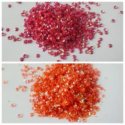 10 gm Sequins Craft Loose, Flat Round for DIY Crafts,10mm (centre and side hole)