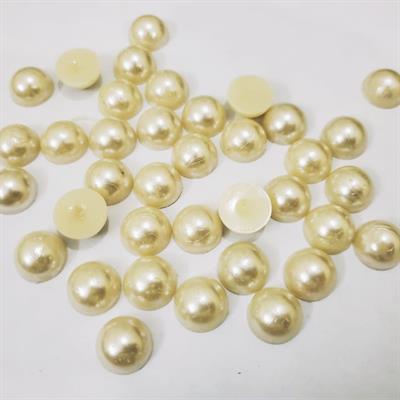 20 gm off White Round, half Beads For Clothes Decoration Crafts 15mm