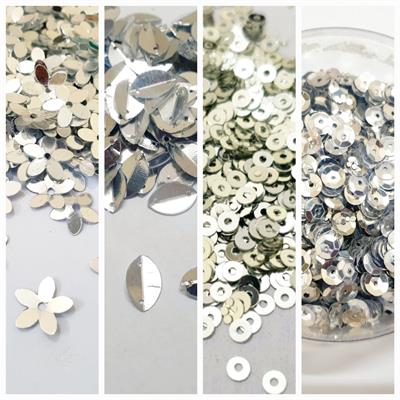 Pack Of 4 Tola (Tola Each) Beads & Sequins Beautiful Loose Sequins DIY Crafts