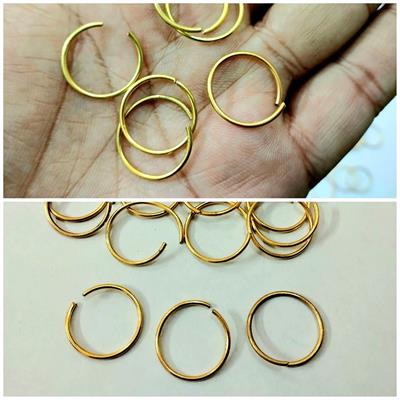 10gm Gold Jump Rings, Connector Used In Jewelery Bags DIY Etc 18mm