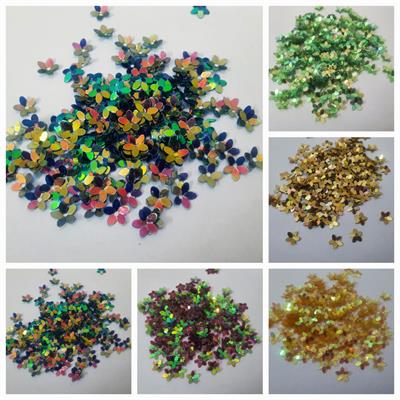 10 Gm Flower Shape, Loose Sequins in Telenor Shape in Various Colors