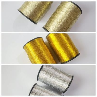 2 Pcs Embroidery material Metallic Zari Thread for Embroidery, Sewing and Jewelry Making