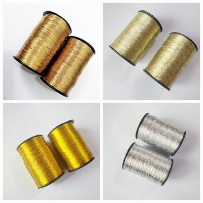 1 Pcs Embroidery material Metallic Zari Thread for Embroidery, Sewing and Jewelry Making