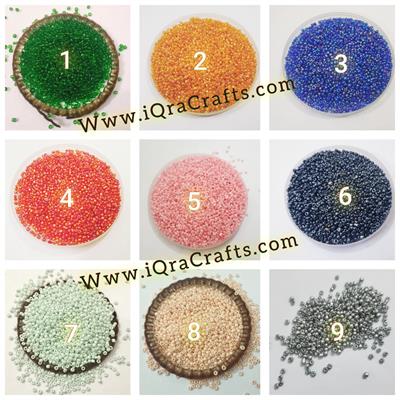 2 Tola  Glass Round Beads, Various Colors, Pony Bead Jewelry, DIY Craftsmanship