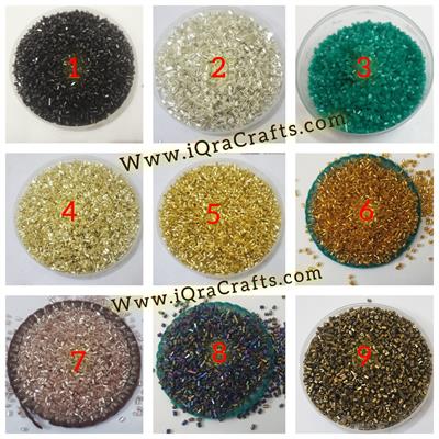 2 Tola Cut Glass Beads, Various Colors, Pony Bead Jewelry, DIY Craftsmanship