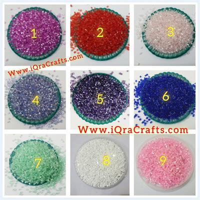 2 Tola Cut Glass Beads, Various Colors, Pony Bead Jewelry, DIY Craftsmanship